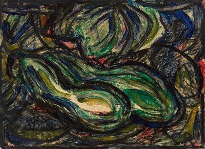 Two Snake Gourds by Christian Rohlfs